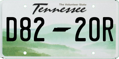TN license plate D8220R