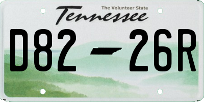 TN license plate D8226R