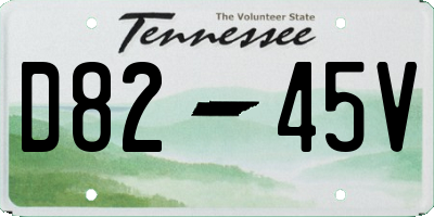 TN license plate D8245V