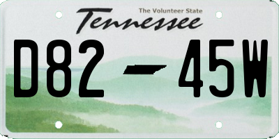 TN license plate D8245W
