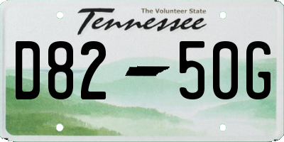 TN license plate D8250G