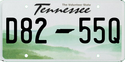 TN license plate D8255Q