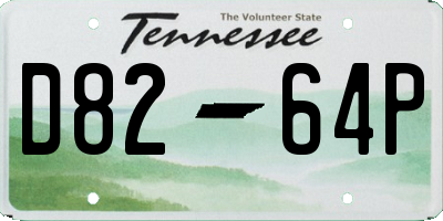 TN license plate D8264P