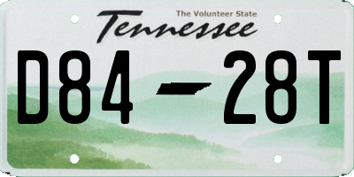 TN license plate D8428T