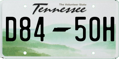 TN license plate D8450H