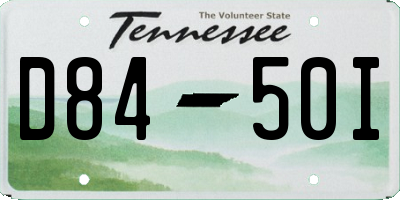 TN license plate D8450I