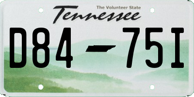 TN license plate D8475I