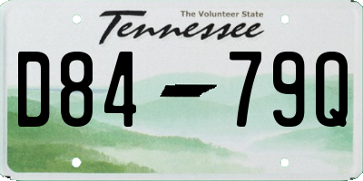 TN license plate D8479Q