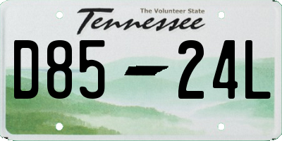 TN license plate D8524L