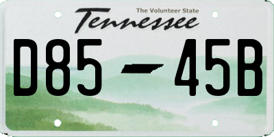 TN license plate D8545B