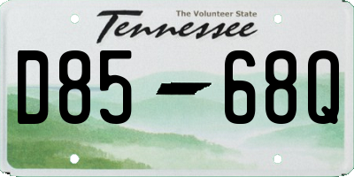 TN license plate D8568Q