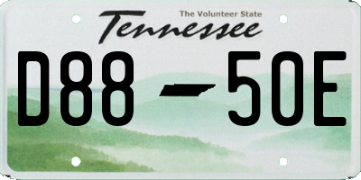 TN license plate D8850E