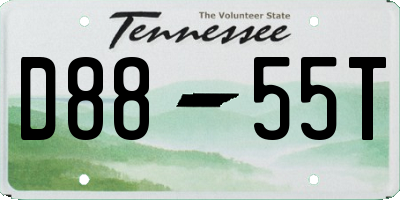 TN license plate D8855T