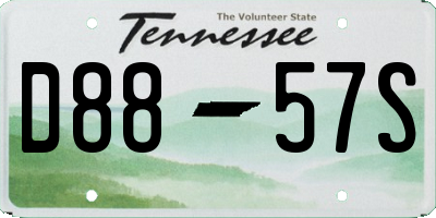 TN license plate D8857S