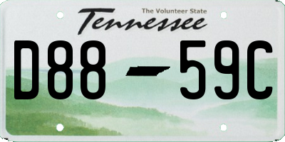 TN license plate D8859C