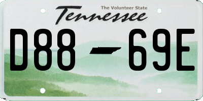 TN license plate D8869E