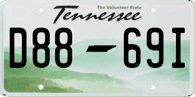 TN license plate D8869I