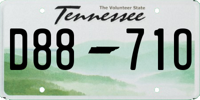 TN license plate D8871O