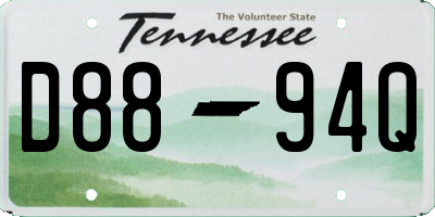 TN license plate D8894Q