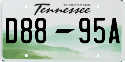 TN license plate D8895A