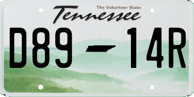 TN license plate D8914R