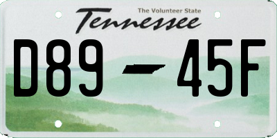 TN license plate D8945F