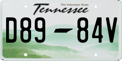 TN license plate D8984V