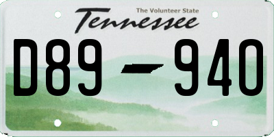 TN license plate D8994O