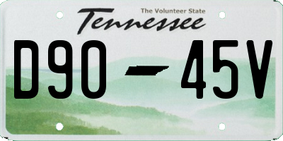 TN license plate D9045V