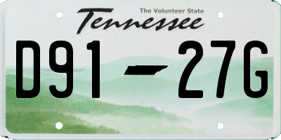 TN license plate D9127G
