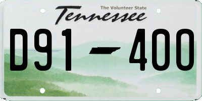 TN license plate D9140O
