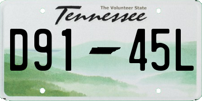 TN license plate D9145L