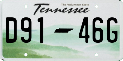 TN license plate D9146G
