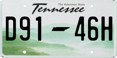 TN license plate D9146H