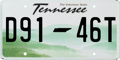 TN license plate D9146T
