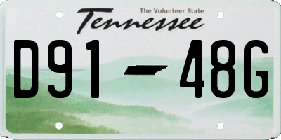 TN license plate D9148G