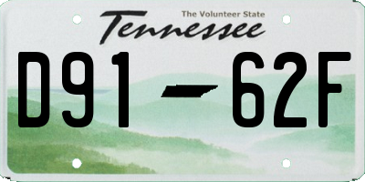 TN license plate D9162F