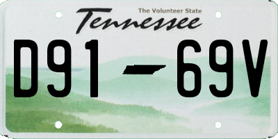 TN license plate D9169V