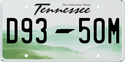 TN license plate D9350M