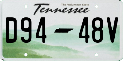 TN license plate D9448V