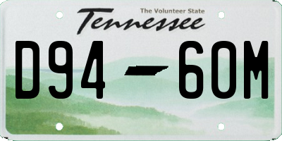 TN license plate D9460M