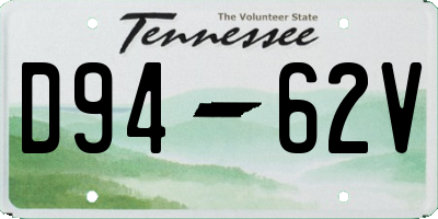 TN license plate D9462V