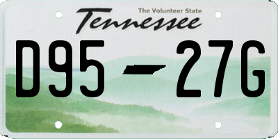 TN license plate D9527G