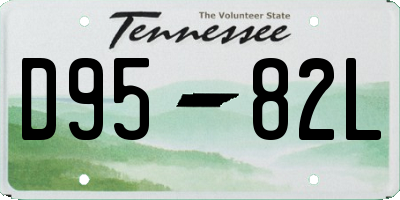 TN license plate D9582L
