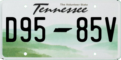 TN license plate D9585V