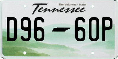 TN license plate D9660P