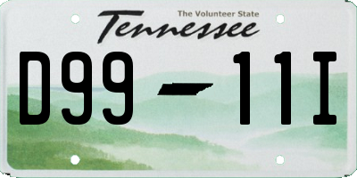 TN license plate D9911I