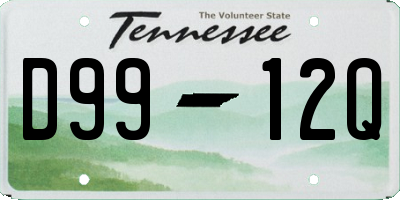 TN license plate D9912Q
