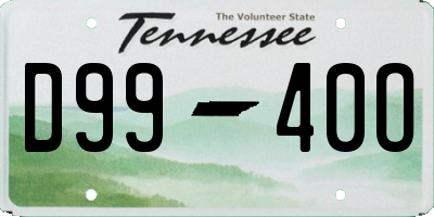 TN license plate D9940O