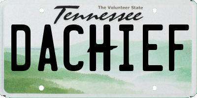 TN license plate DACHIEF